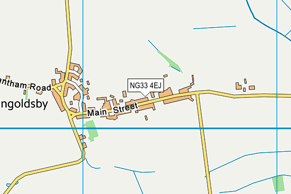 NG33 4EJ map - OS VectorMap District (Ordnance Survey)