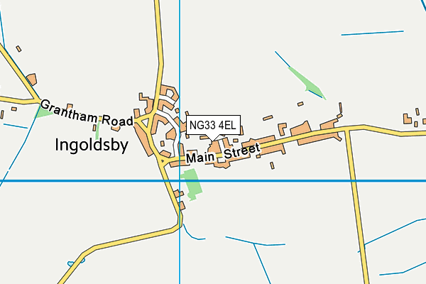 NG33 4EL map - OS VectorMap District (Ordnance Survey)