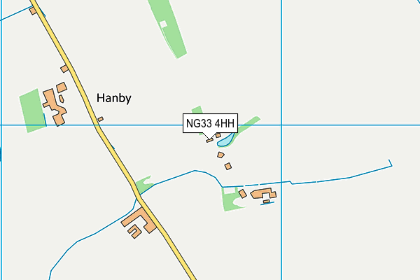 NG33 4HH map - OS VectorMap District (Ordnance Survey)