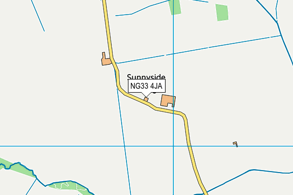 NG33 4JA map - OS VectorMap District (Ordnance Survey)