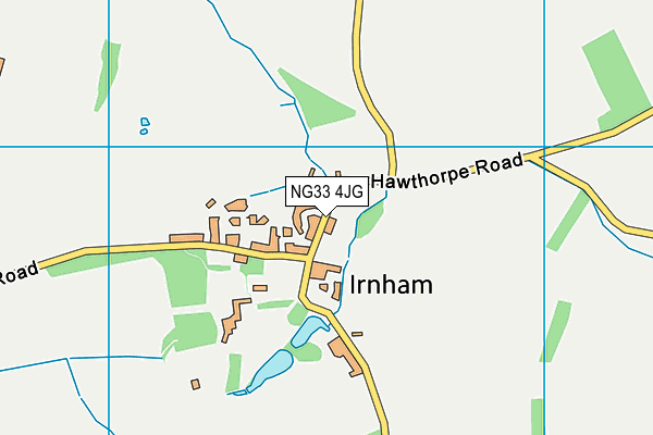 NG33 4JG map - OS VectorMap District (Ordnance Survey)