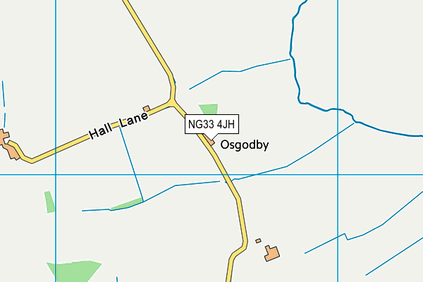 NG33 4JH map - OS VectorMap District (Ordnance Survey)