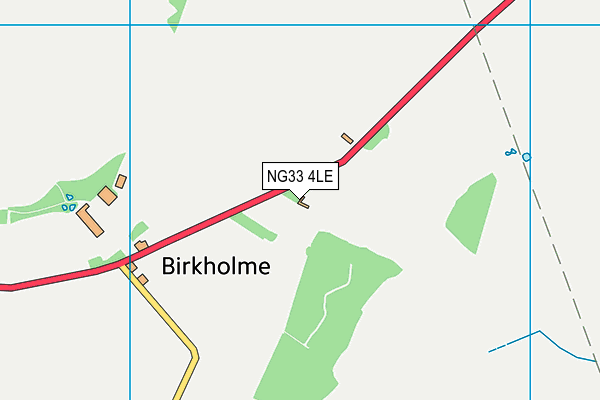 NG33 4LE map - OS VectorMap District (Ordnance Survey)