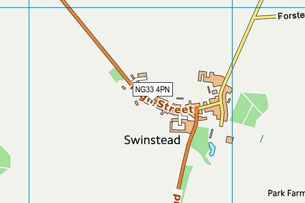 NG33 4PN map - OS VectorMap District (Ordnance Survey)