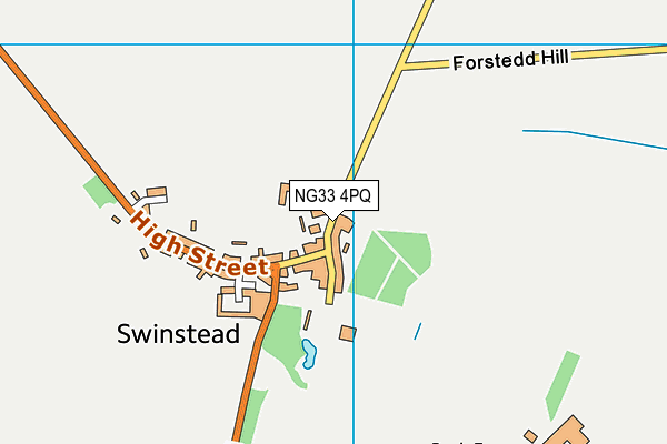 NG33 4PQ map - OS VectorMap District (Ordnance Survey)