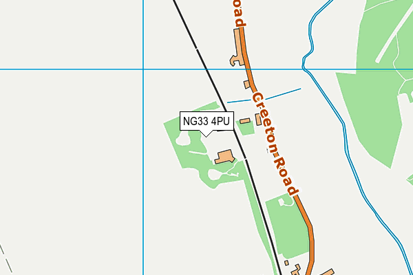 NG33 4PU map - OS VectorMap District (Ordnance Survey)