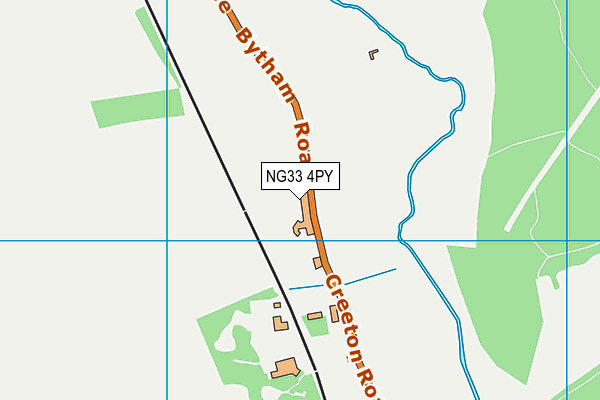 NG33 4PY map - OS VectorMap District (Ordnance Survey)