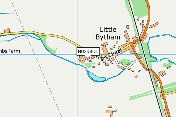 NG33 4QL map - OS VectorMap District (Ordnance Survey)