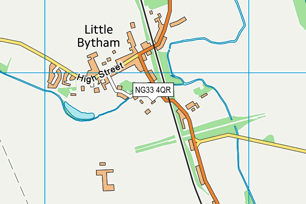 NG33 4QR map - OS VectorMap District (Ordnance Survey)