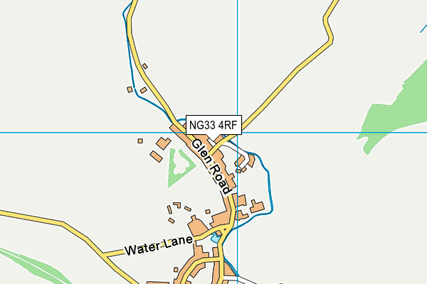 NG33 4RF map - OS VectorMap District (Ordnance Survey)