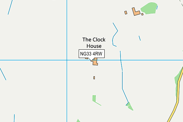 NG33 4RW map - OS VectorMap District (Ordnance Survey)
