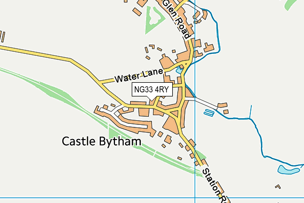 NG33 4RY map - OS VectorMap District (Ordnance Survey)