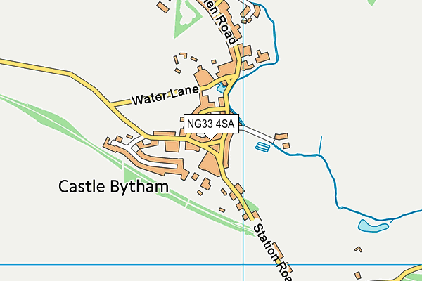 NG33 4SA map - OS VectorMap District (Ordnance Survey)