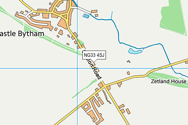 NG33 4SJ map - OS VectorMap District (Ordnance Survey)