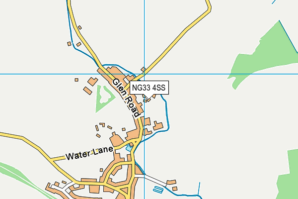 NG33 4SS map - OS VectorMap District (Ordnance Survey)