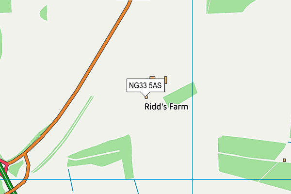 NG33 5AS map - OS VectorMap District (Ordnance Survey)