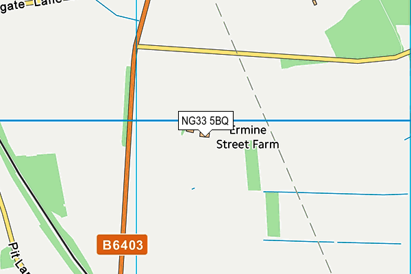 NG33 5BQ map - OS VectorMap District (Ordnance Survey)