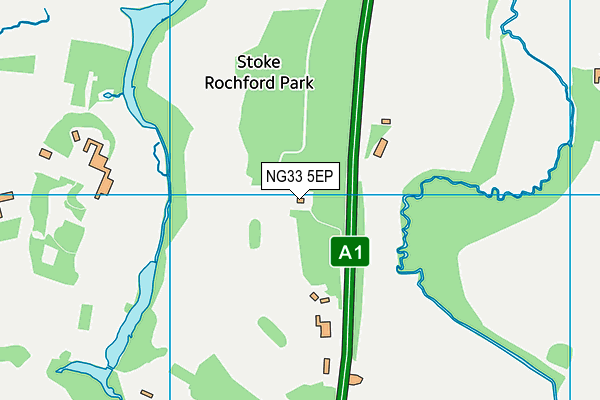 NG33 5EP map - OS VectorMap District (Ordnance Survey)