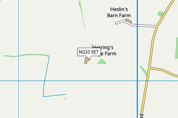 NG33 5ET map - OS VectorMap District (Ordnance Survey)