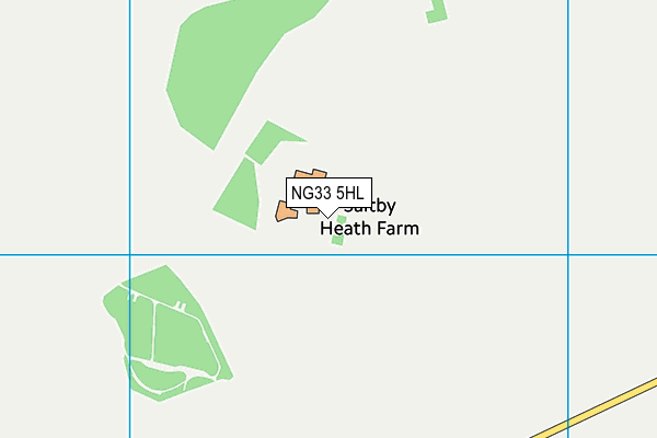 NG33 5HL map - OS VectorMap District (Ordnance Survey)