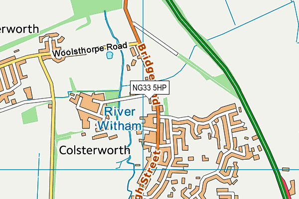 NG33 5HP map - OS VectorMap District (Ordnance Survey)