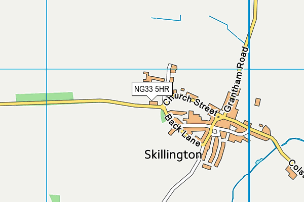 NG33 5HR map - OS VectorMap District (Ordnance Survey)