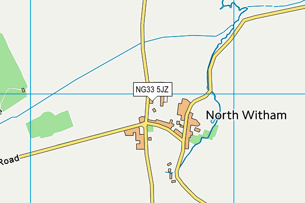NG33 5JZ map - OS VectorMap District (Ordnance Survey)