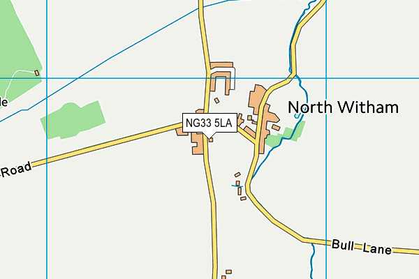 NG33 5LA map - OS VectorMap District (Ordnance Survey)