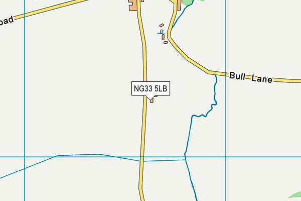 NG33 5LB map - OS VectorMap District (Ordnance Survey)