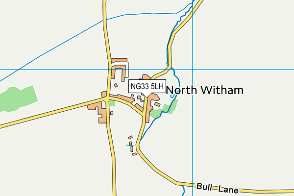 NG33 5LH map - OS VectorMap District (Ordnance Survey)