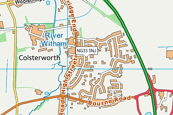 Colsterworth Church of England Primary School map (NG33 5NJ) - OS VectorMap District (Ordnance Survey)