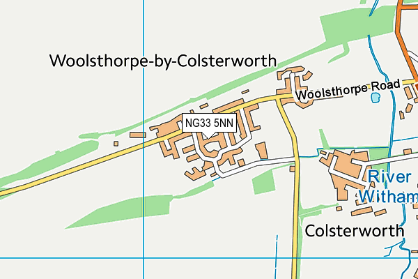 NG33 5NN map - OS VectorMap District (Ordnance Survey)