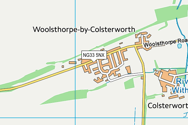 NG33 5NX map - OS VectorMap District (Ordnance Survey)