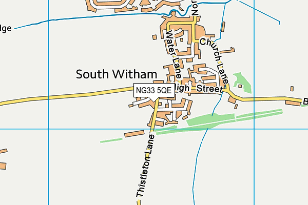 NG33 5QE map - OS VectorMap District (Ordnance Survey)