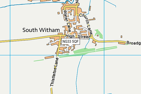 NG33 5QF map - OS VectorMap District (Ordnance Survey)