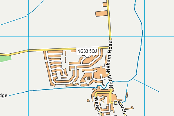 NG33 5QJ map - OS VectorMap District (Ordnance Survey)