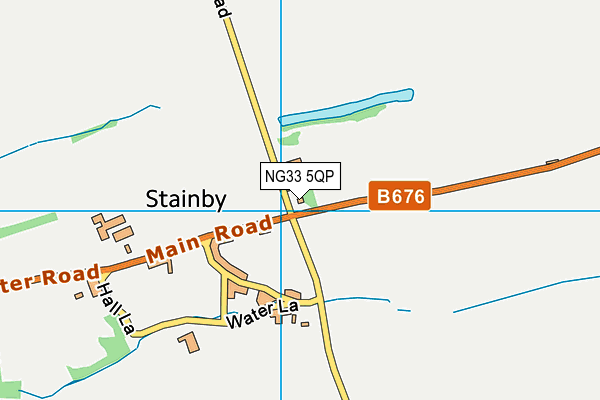 NG33 5QP map - OS VectorMap District (Ordnance Survey)