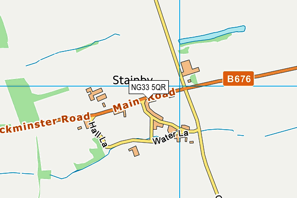 NG33 5QR map - OS VectorMap District (Ordnance Survey)