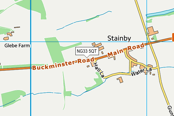 NG33 5QT map - OS VectorMap District (Ordnance Survey)