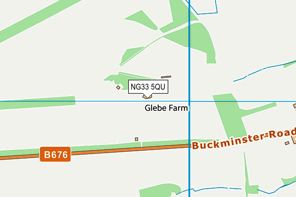 NG33 5QU map - OS VectorMap District (Ordnance Survey)