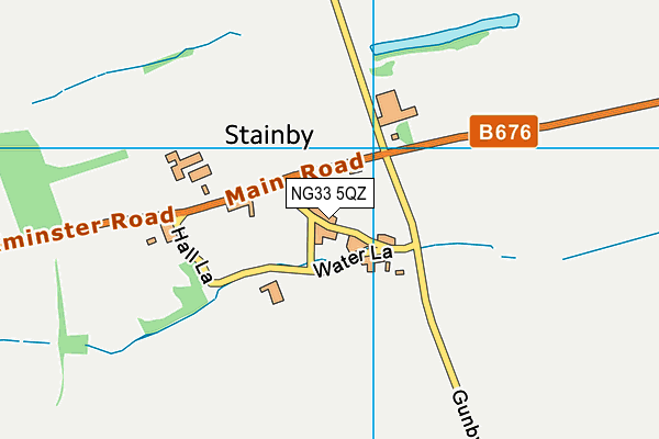 NG33 5QZ map - OS VectorMap District (Ordnance Survey)