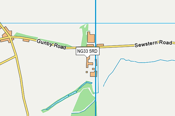 NG33 5RD map - OS VectorMap District (Ordnance Survey)