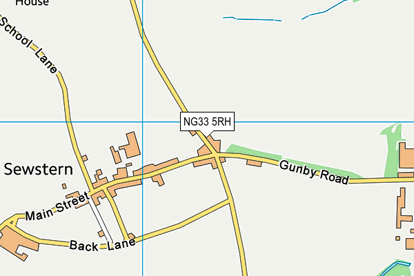 NG33 5RH map - OS VectorMap District (Ordnance Survey)