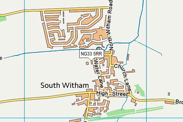 NG33 5RR map - OS VectorMap District (Ordnance Survey)