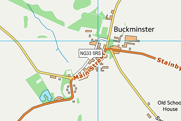 NG33 5RS map - OS VectorMap District (Ordnance Survey)