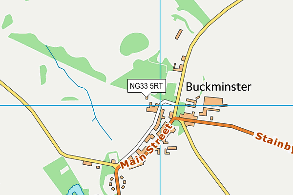 NG33 5RT map - OS VectorMap District (Ordnance Survey)