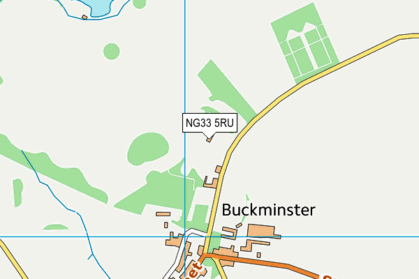 NG33 5RU map - OS VectorMap District (Ordnance Survey)