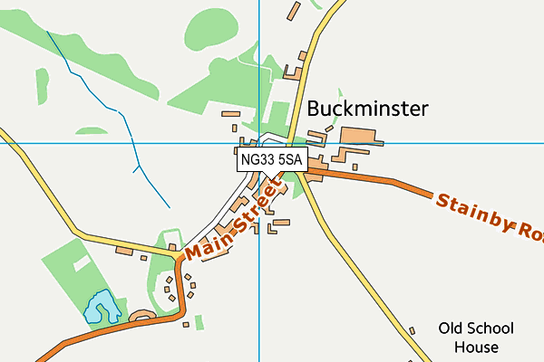 NG33 5SA map - OS VectorMap District (Ordnance Survey)