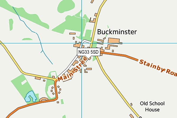 NG33 5SD map - OS VectorMap District (Ordnance Survey)