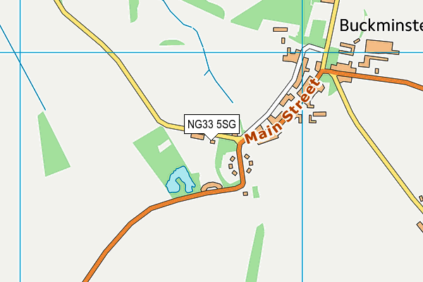 NG33 5SG map - OS VectorMap District (Ordnance Survey)